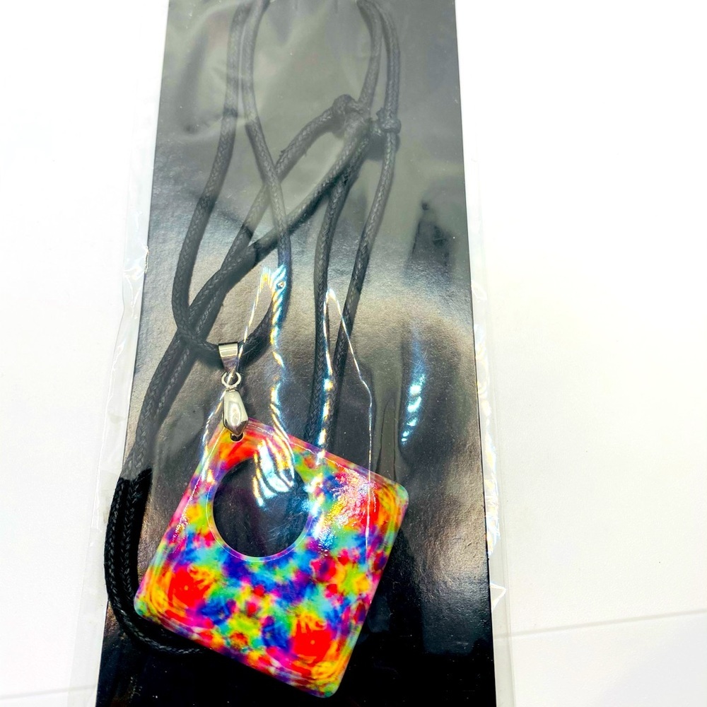 Eyeglass holder tie dye multi color Brilliant
